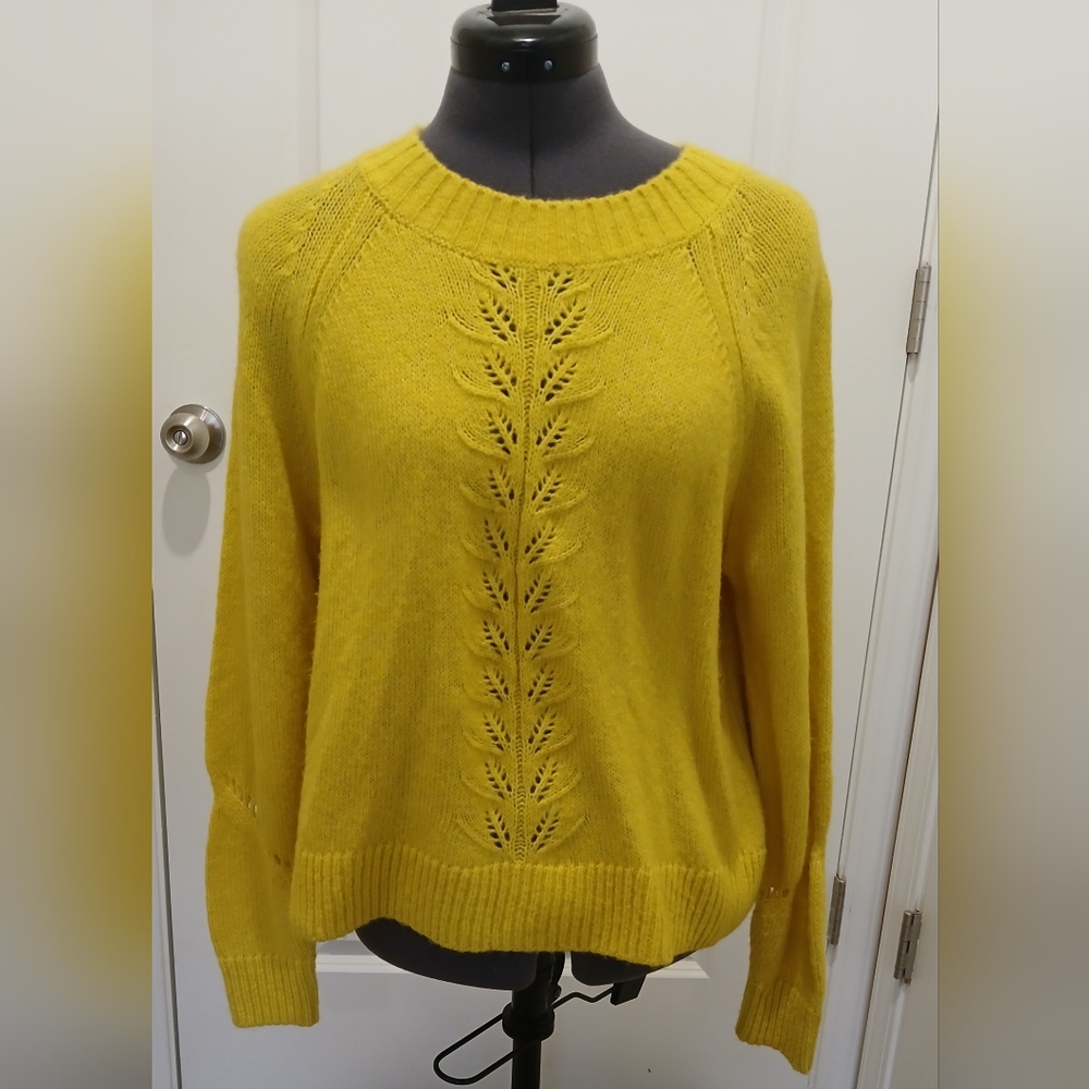 Loft Long Sleeve Yellow Sweater